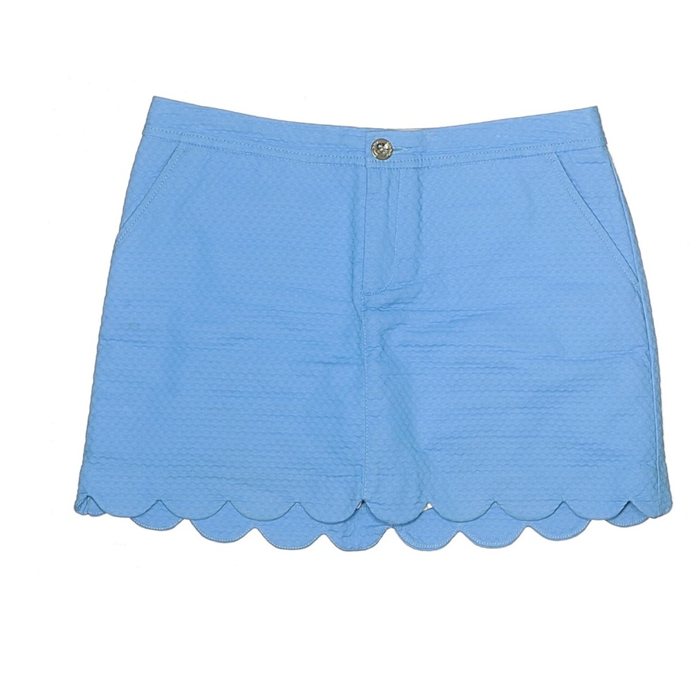 Lily Pulitzer Colette Denim 4-Pocket Scalloped Hem Skort